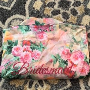 Floral Bridesmaid robe